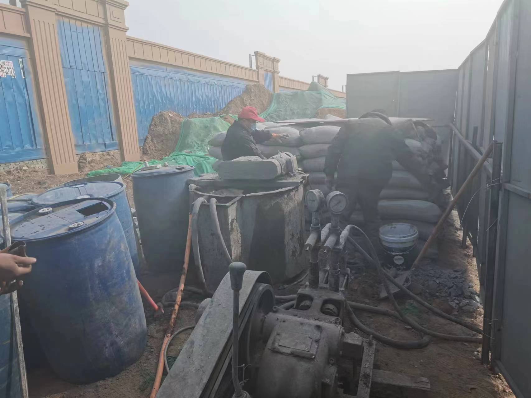 后湖管理区房屋下沉注浆